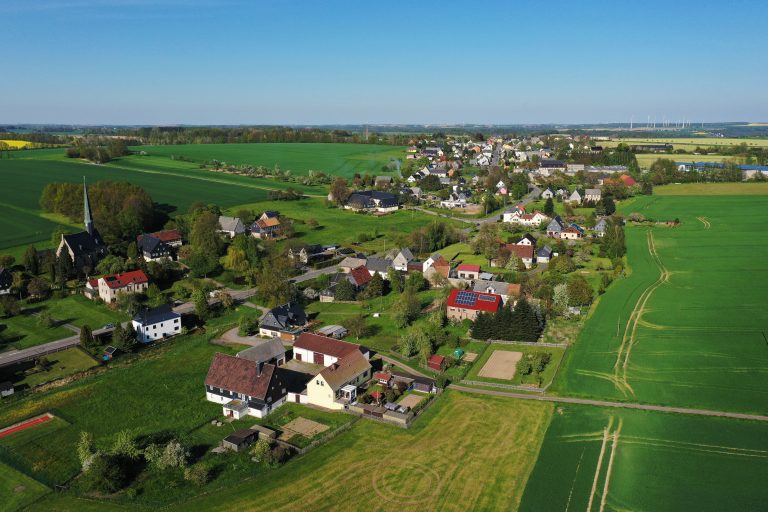 Luftaufnahme Gemeinde Erlau